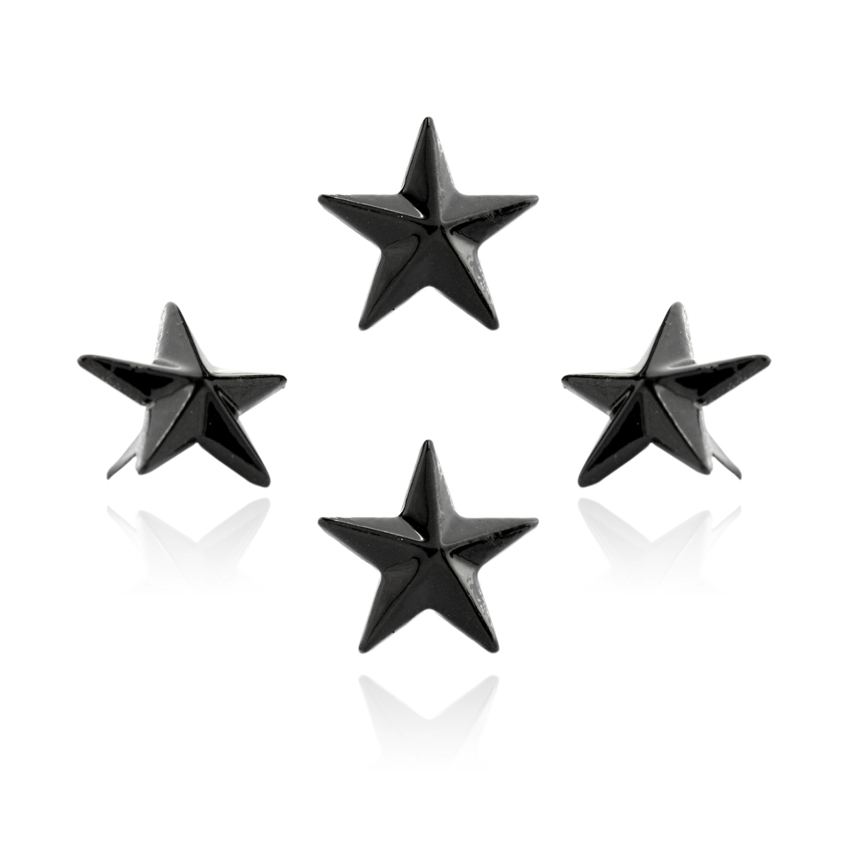Stern Nieten Schwarz 15mm