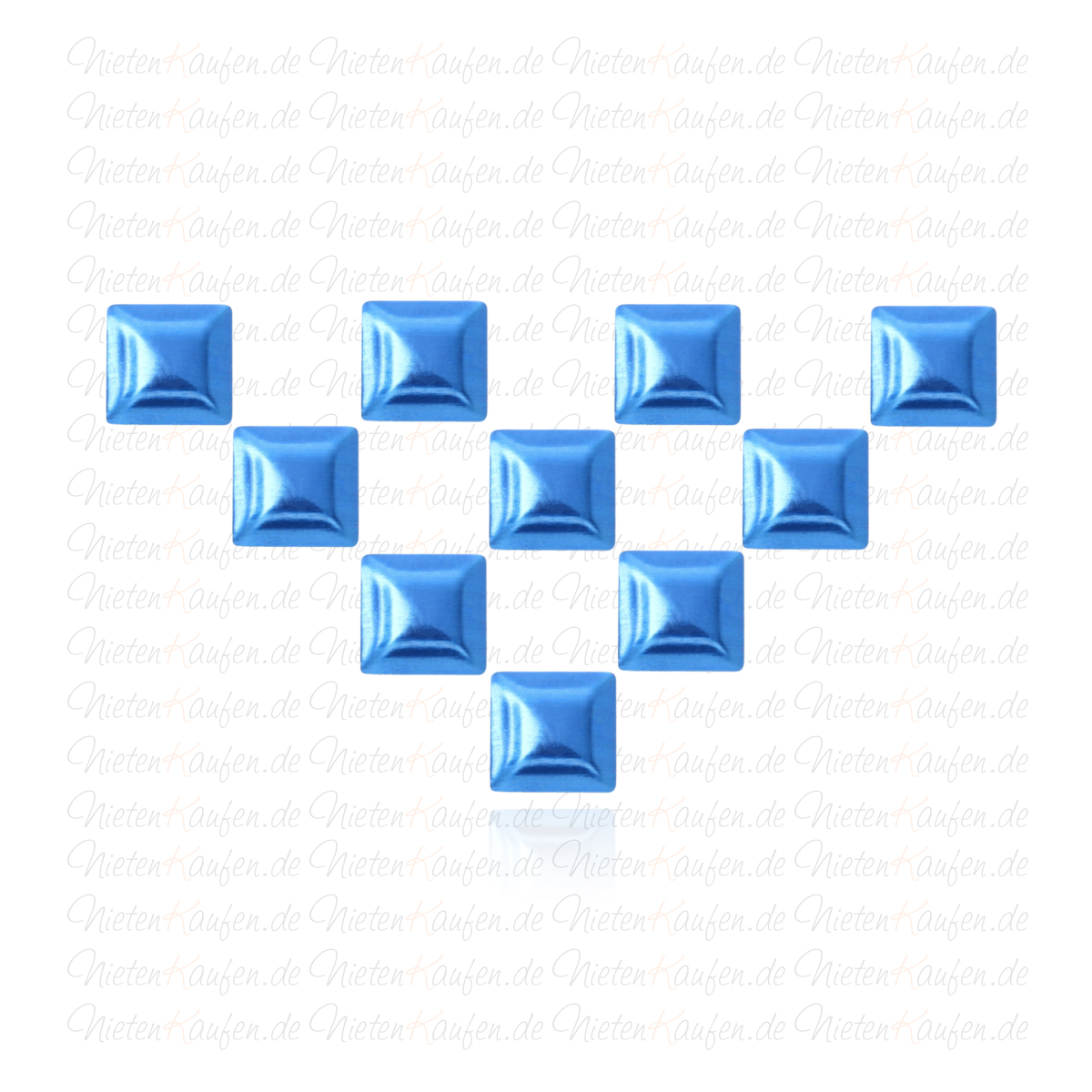 dunkelblaue Pyramiedennieten -  Klebenieten - Bastelnieten - Nieten zum Aufkleben