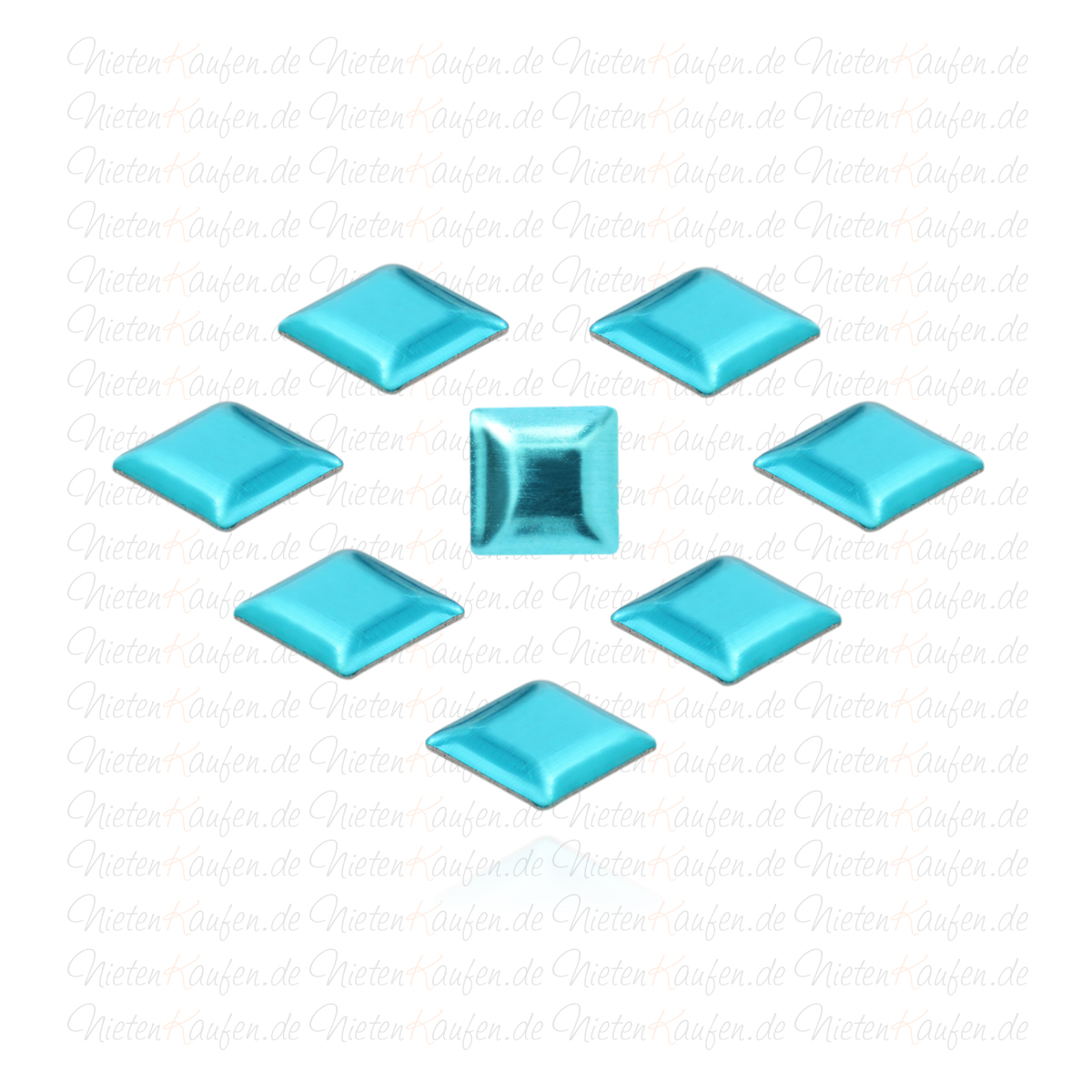 Blaue Pyramiedennieten -  Klebenieten - Bastelnieten - Nieten zum Aufkleben