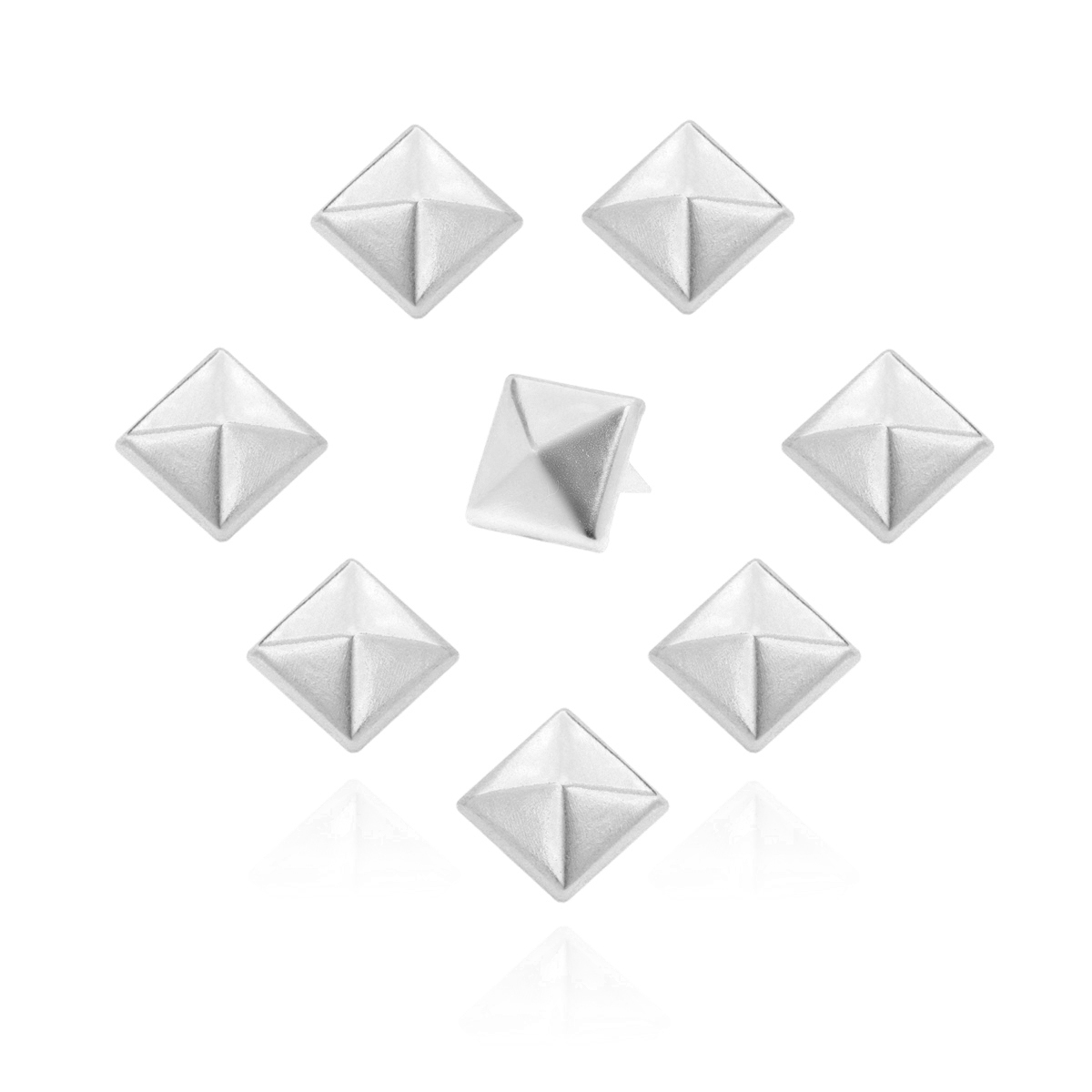 Pyramidennieten 10 mm Silber