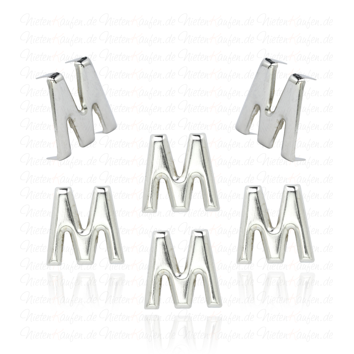 M - Metall Buchstaben Nieten - Alphabet Nieten