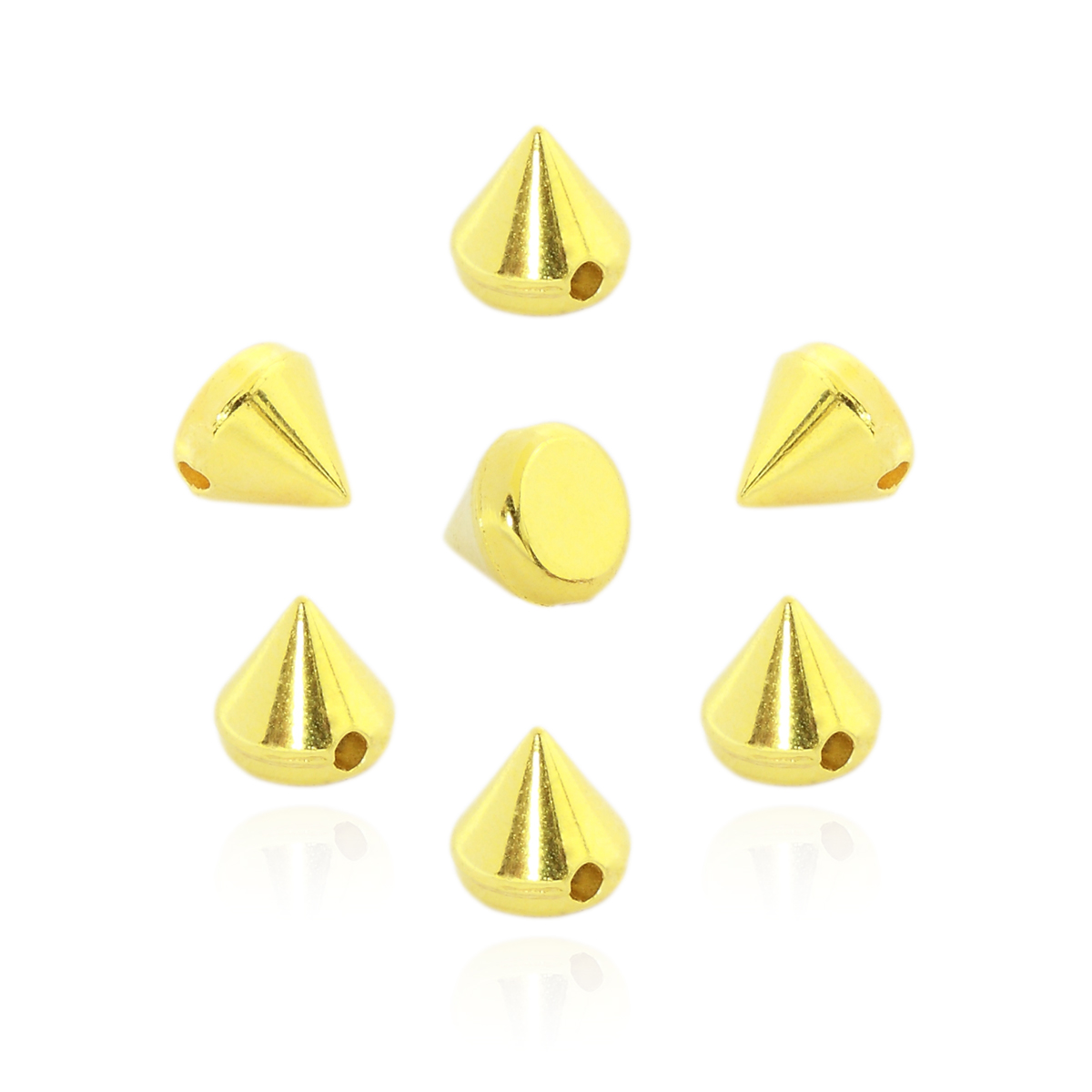 Killernieten Gold zum Aufnähen oder Aufkleben 6 mm