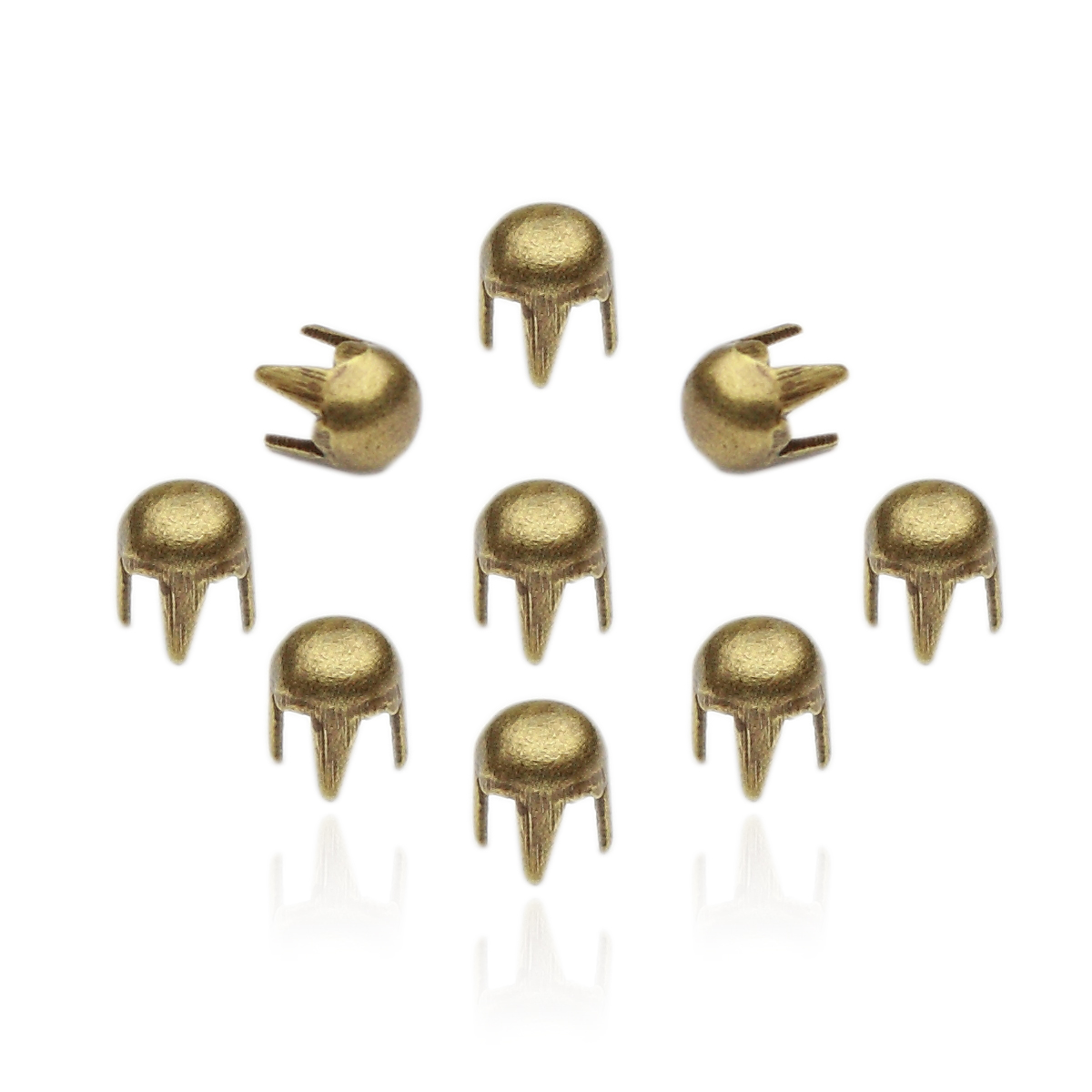 3mm Rundnieten Altmessing