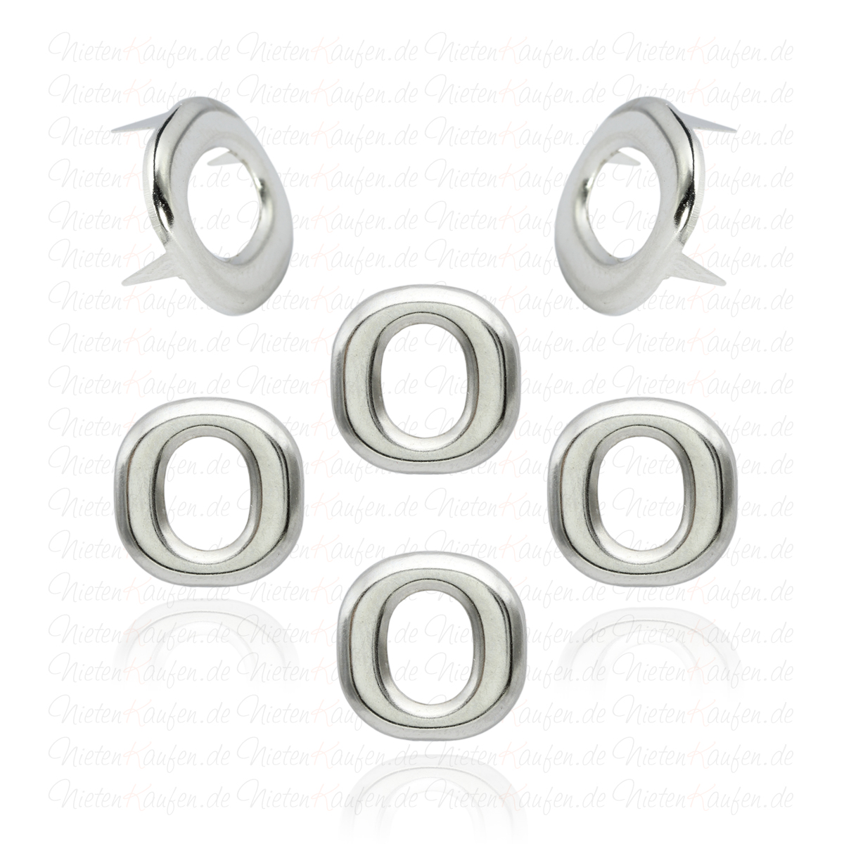 O - Metall Buchstaben Niete - Alphabet Nieten