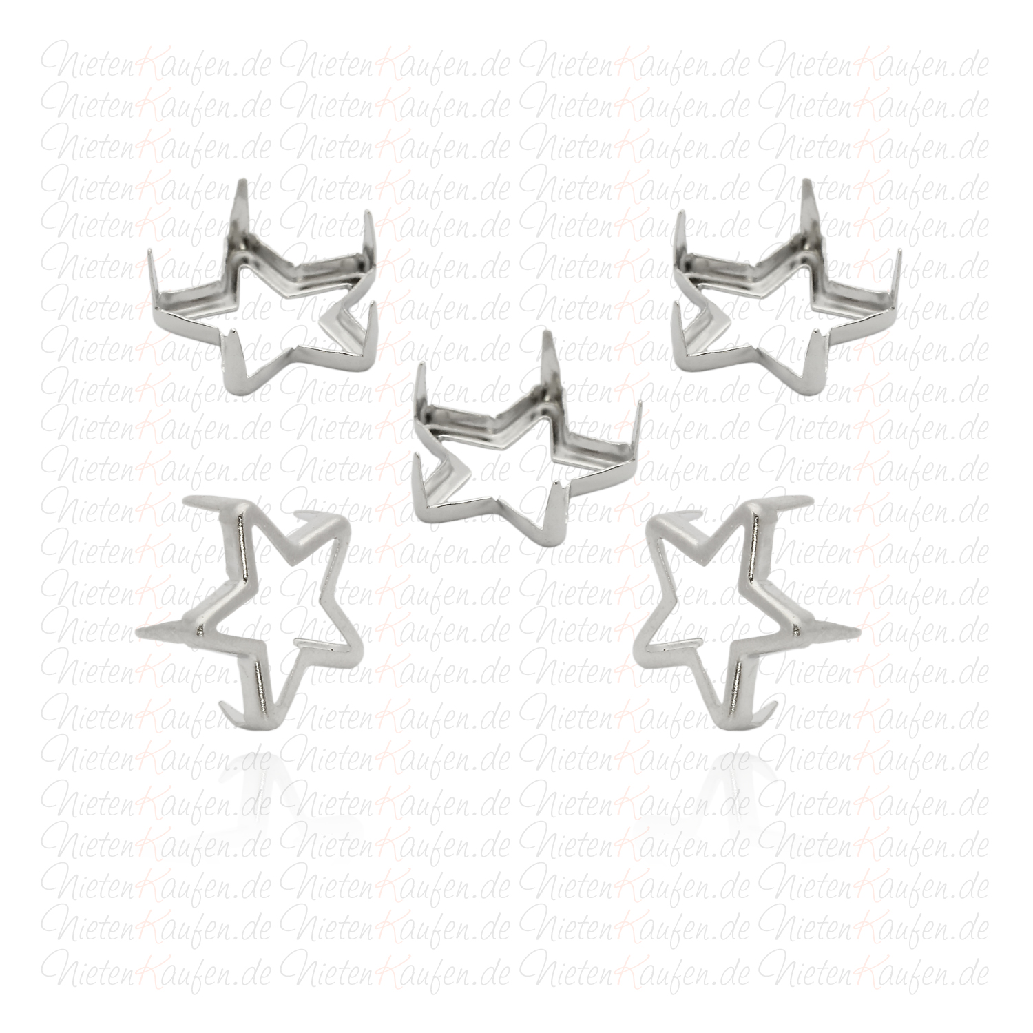 Frame Sternnieten 10 mm Silber