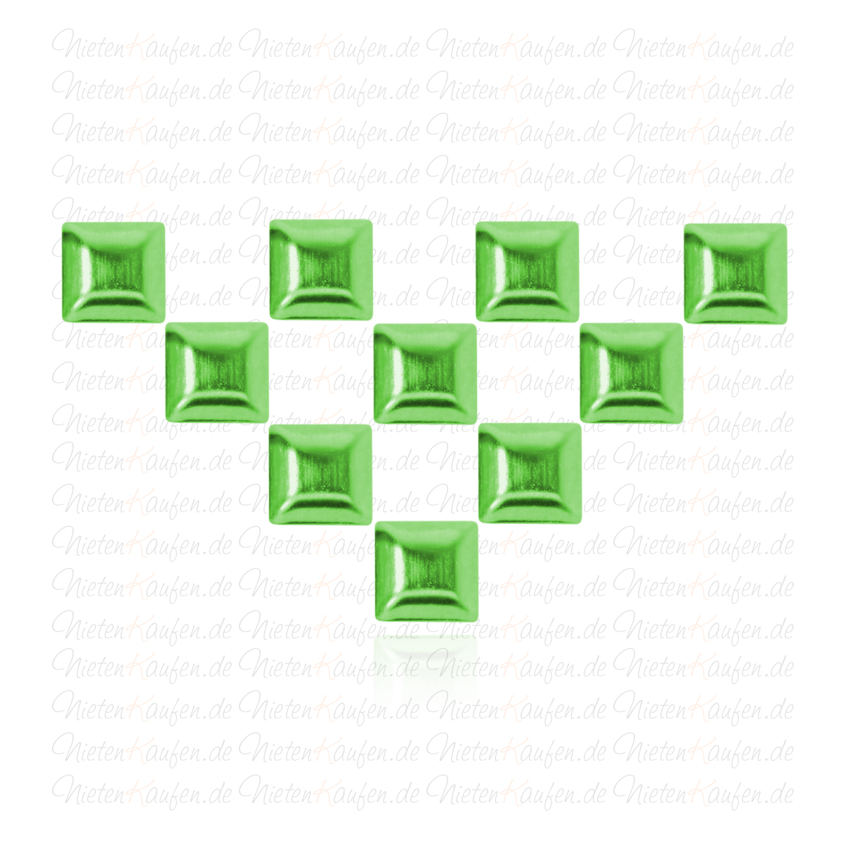 Silberne Pyramiedennieten -  Klebenieten - Bastelnieten - Nieten zum Aufkleben